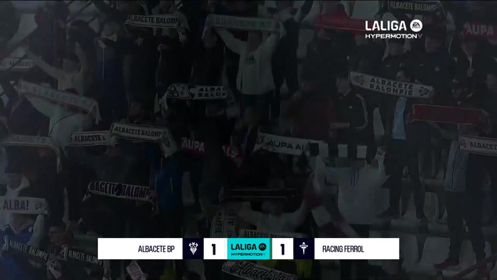Albacete 1-1 Racing de Ferro: resumen y goles | LaLiga Hypermotion (J32)