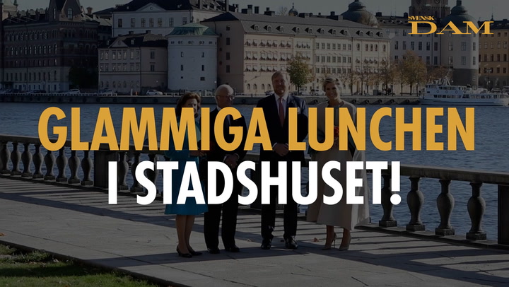SE FILMEN: Kungafamiljens glammiga lunch i Stadshuset!