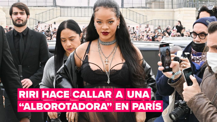 Así reacciona Rihanna cuando un fan le dijo que había llegado tarde al desfile de Dior