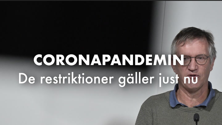 Coronapandemin - de restriktioner gäller i Sverige just nu