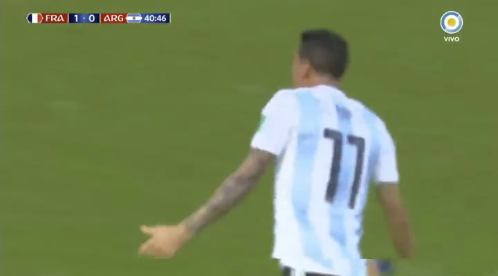 El gol de Di María que puso el 1 a 1 contra Francia - Fuente - Televisión Pública