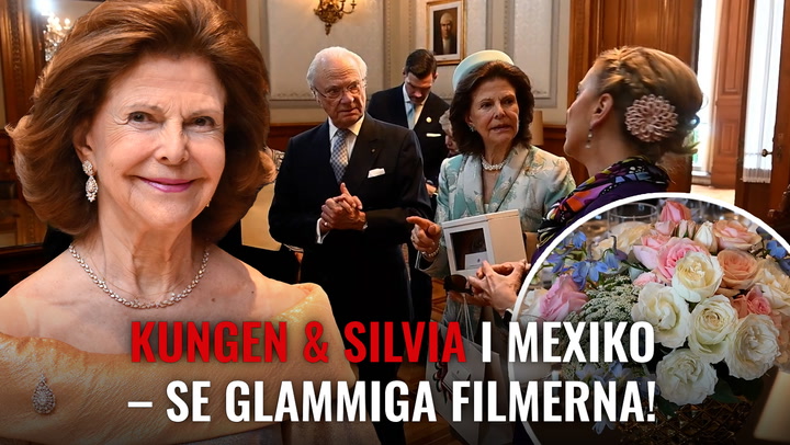 Kungen och Silvia i Mexiko – se glammiga filmerna!