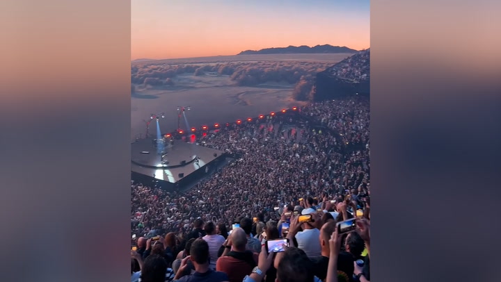 Look inside Las Vegas sphere for first time as U2 perform concert