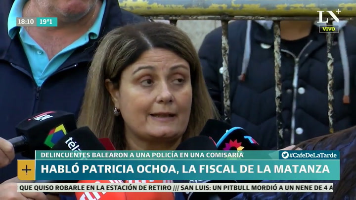 Patricia Ochoa, la fiscal de La Matanza se refirió al tiroteo de la comisaría de San Justo