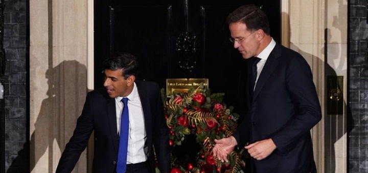 UK PM Rishi Sunak Locked Out of 10 Downing Street with Dutch Counterpart