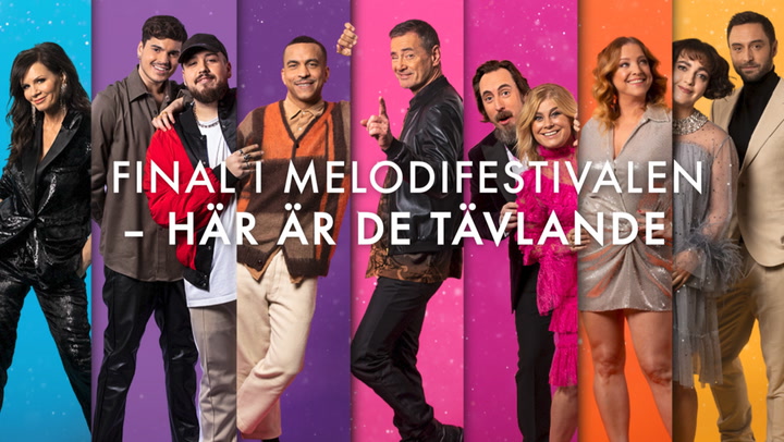 Final i Melodifestivalen – här är de tävlande