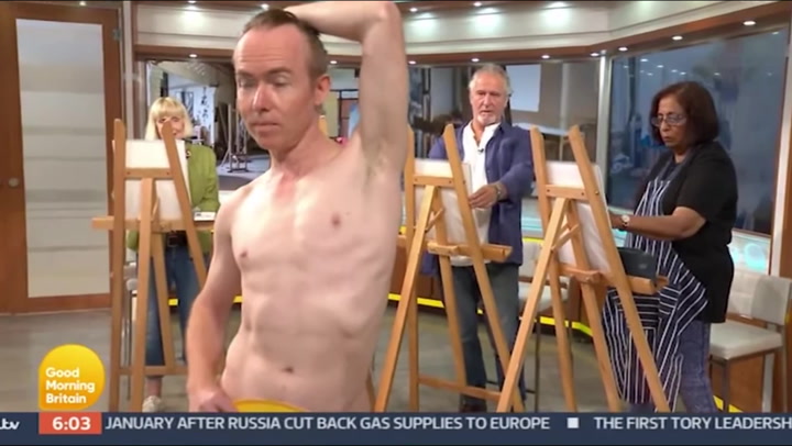 GMB opens show with naked man and live life drawing class