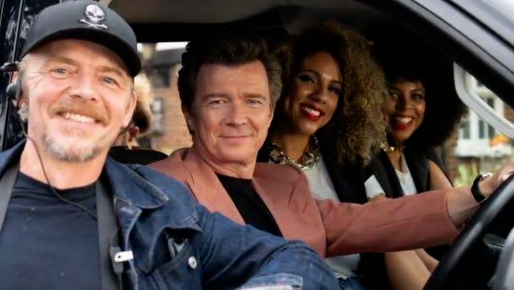 Rick Astley details how Simon Pegg and Mission Impossible crew joined his new project.mp4