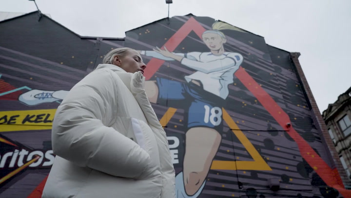 Mural of Lioness star Chloe Kelly unveiled in Manchester