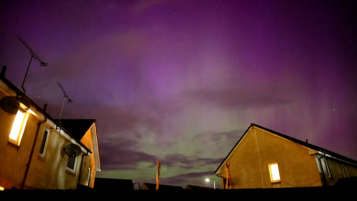 Northern lights visible in Scotland and Wiltshire as they dazzle over UK