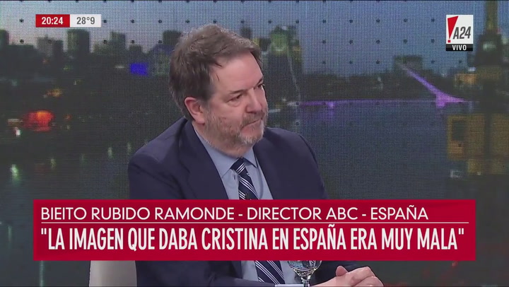 Bieito Rubido Ramonde, director del diario ABC de España, tuvo un blooper en el programa de Feinmann