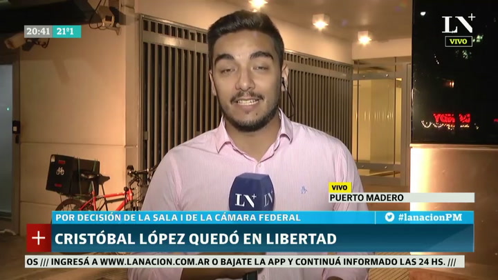 Habló Cristóbal López luego de quedar en libertad