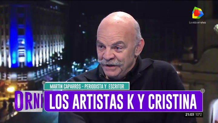 Martín Caparrós, sobre la posible candidatura de Marcelo Tinelli. Fuente: América
