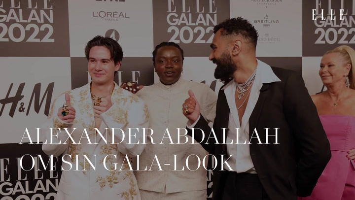 Alexander Abdallah om sin gala-look