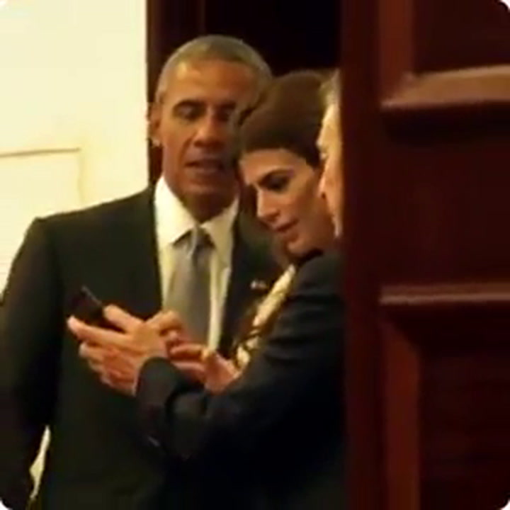 Macri y Obama momentos antes de la foto oficial
