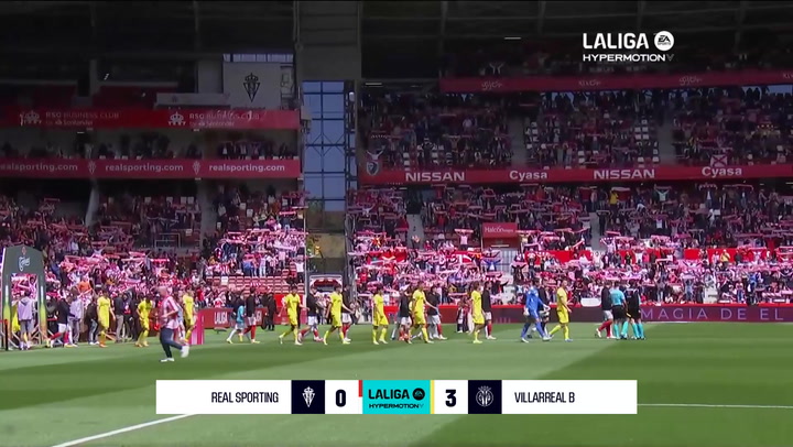 Real Sporting 0-3 Villarreal B: resumen y goles | LaLiga Hypermotion (J37)