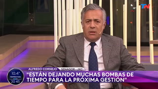 Las duras críticas del senador Alfredo Cornejo al presidente Alberto Fernández