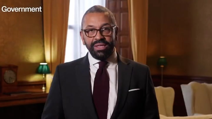 James Cleverly shares AI video warning of dangers technology could bring