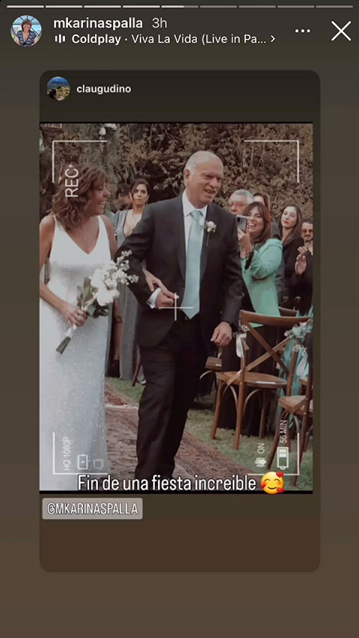 Los videos del casamiento de Néstor Grindetti y Karina Spalla
