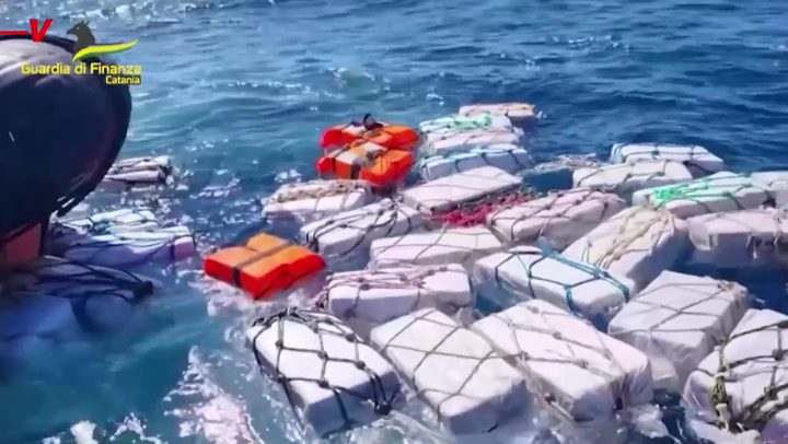 Two tons of cocaine found floating in Sicilian waters