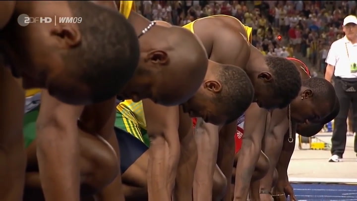 El récord mundial de 9,58 segundos en los 100 metros lisos por Usain Bolt. Fuente: Youtube