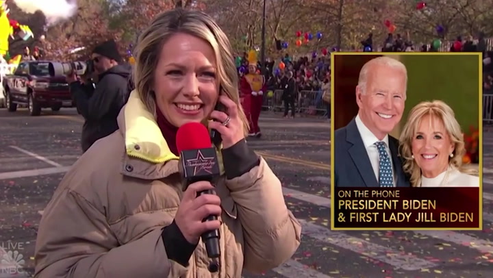 Biden dogged by technical problems in awkward Macy's Thanksgiving Day Parade call