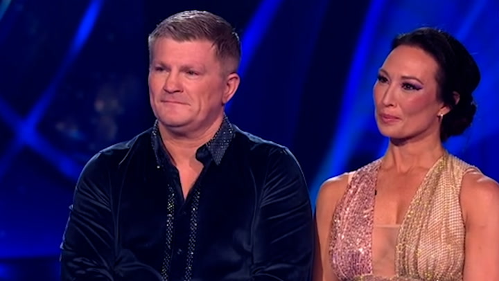 Dancing On Ice's Ricky Hatton first to be eliminated after skate off with Lou Sanders