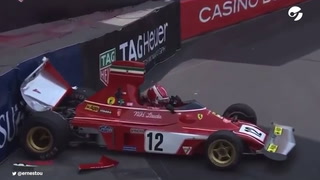 Fórmula 1: Charles Leclerc chocó la Ferrari de Niki Lauda