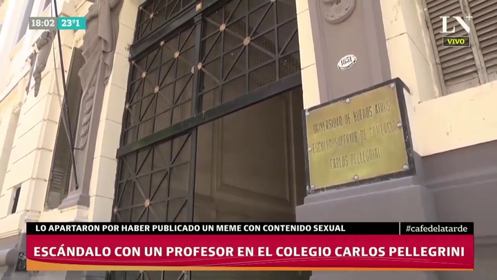 Escándalo con un profesor en el Colegio Pellegrini