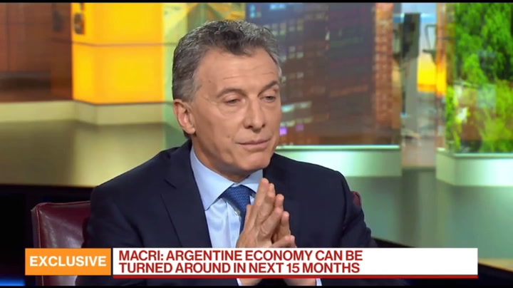 Macri, sobre las próximas elecciones: 'Estoy listo para competir' - Fuente: Bloomberg