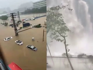 Fuertes inundaciones se registran en China