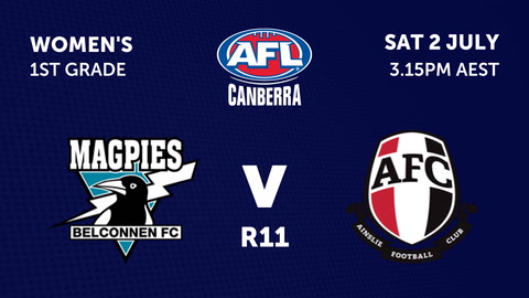 Belconnen Magpies - AFL Canberra Womens v Ainslie Tricolours Football Club - AFL Canberra Women