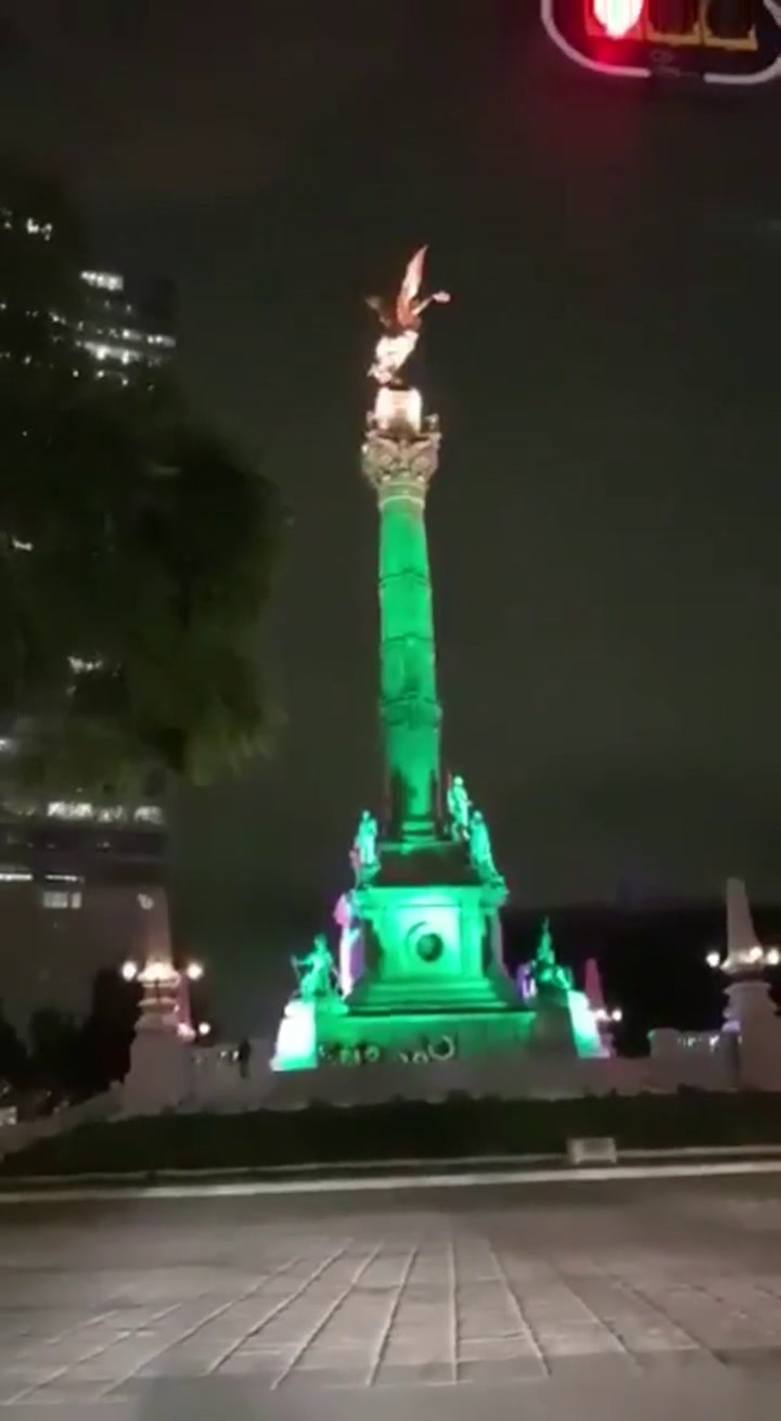 El Ángel de la Independencia se sacudió durante el terremoto en México