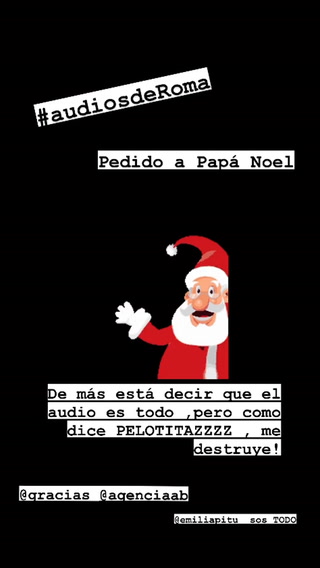 Dalma Maradona mostró el audio que le grabó su hija a Papá Noel con la lista de Navidad