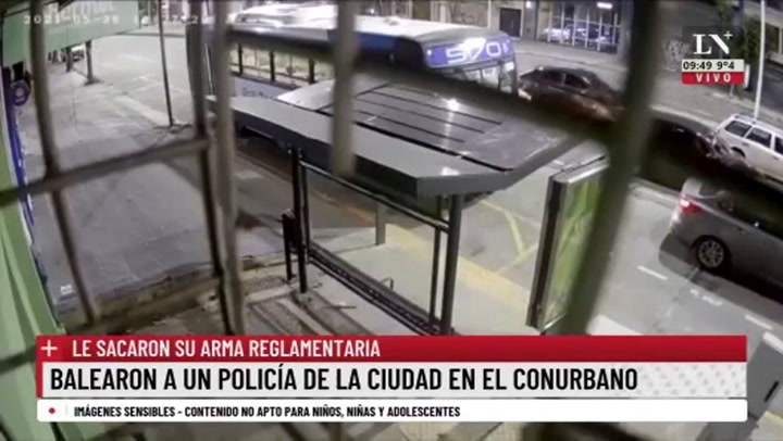 Avellaneda: un policía de la Ciudad durante un robo