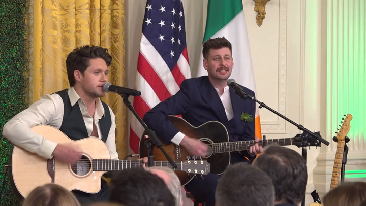 Niall Horan performs at White House for St Patrick's Day