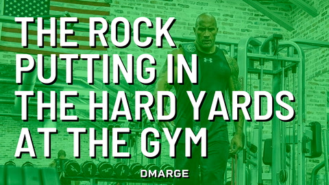 The Rock Putting In The Hard Yards At The Gym