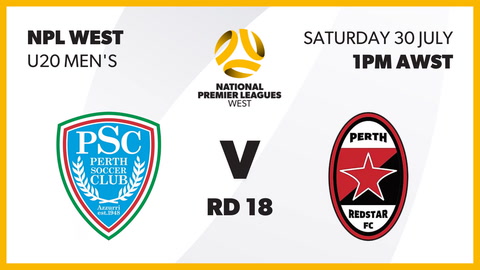 Perth SC - WA U20 v Perth RedStar FC - WA U20
