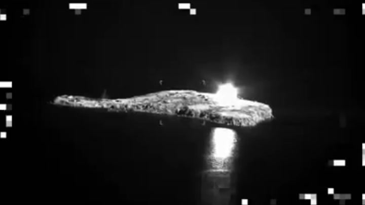 Ukraine shares video of Russians allegedly dropping phosphorus bombs on Snake Island