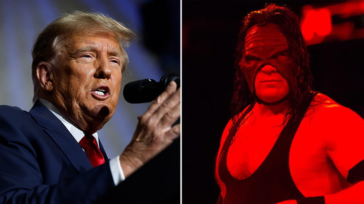 Trump is now talking about Kane and The Undertaker on his campaign trail