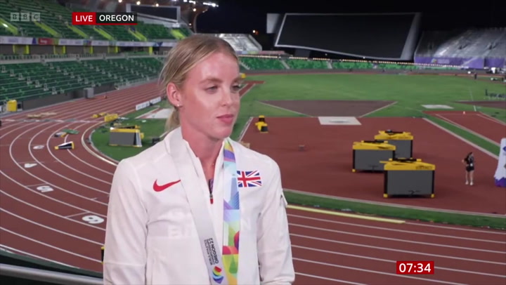 Keely Hodgkinson says she is 'gutted' after winning 800m Silver at World Championships