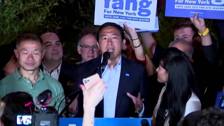 NYC mayoral candidate Andrew Yang concedes