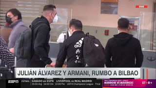 Alvarez viajó rumbo a España