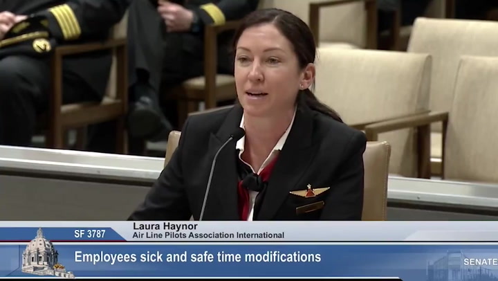 Republican senator calls female pilot 'stewardess' during hearing on sick time