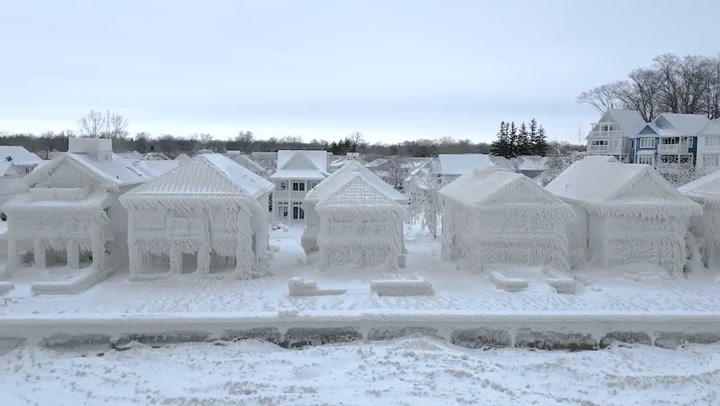 El pueblo que se congeló entero en Canadá por la tormenta invernal Elliot
