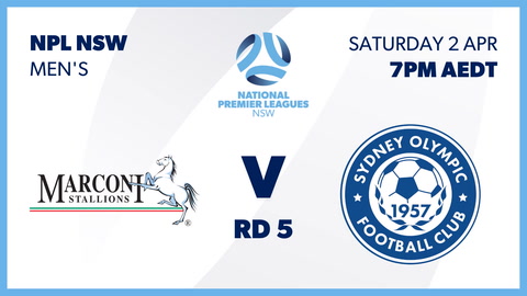 2 April - NPL NSW Mens - Round 5 -  Marconi Stallions FC v Sydney Olympic FC
