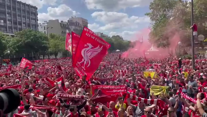 Liverpool fans jubilant ahead of Champions League Final in Paris