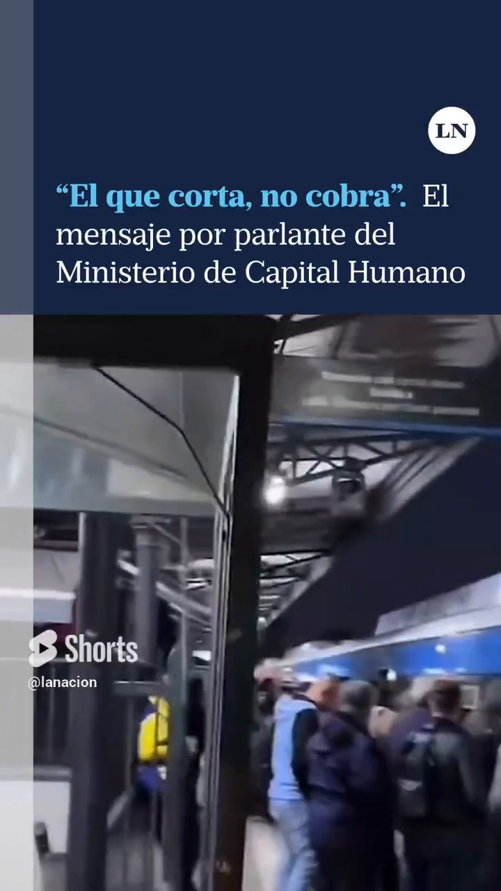 El Ministerio de Capital Humano difundió un mensaje en los trenes: "El que corta no cobra"