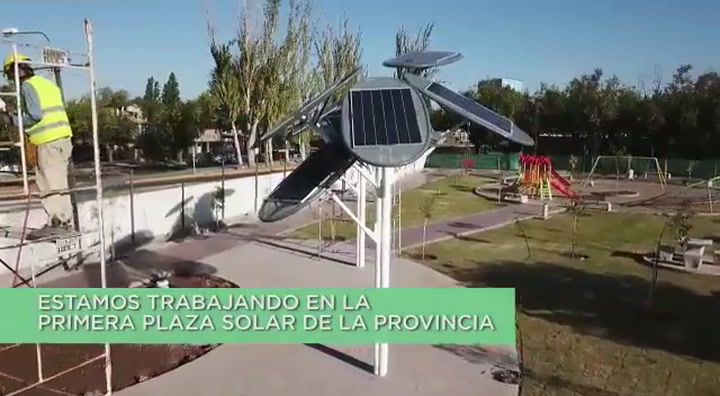 La primera plaza solar del país, en Mendoza