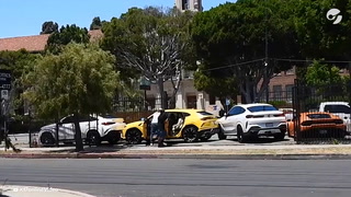 Video: el hijo de 10 años de Ben Affleck chocó un Lamborghini